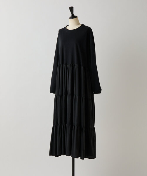 BEARDSLEY(ビアズリー)の「カットコンビティアードワンピース(ワンピース・レディース・ブラック・FREE)」の21枚目の写真