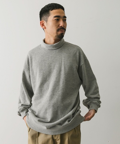 URBAN RESEARCH DOORS（アーバンリサーチドアーズ）の「ULTRA SWEATS タートルスウェット（スウェット・メンズ・グレー系その他/ブラック/ホワイト系その他・LARGE/MEDIUM）」の5枚目の写真