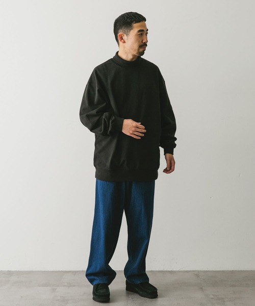 URBAN RESEARCH DOORS（アーバンリサーチドアーズ）の「ULTRA SWEATS タートルスウェット（スウェット・メンズ・グレー系その他/ブラック/ホワイト系その他・LARGE/MEDIUM）」の14枚目の写真