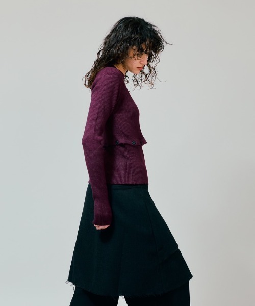 led.tokyo（レッドトウキョウ）の「【led.tokyo】セパレートニット（ニット/セーター・レディース・ブラック/グレー/レッド・FREE）」の13枚目の写真