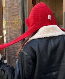 Dita Muaj.（ディータムアージュ）の「英字タグ付きニットバラクラバ（ニットキャップ/ビーニー）」
