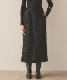 cloenc | 【手洗い可／セレモニー】シャギージャカードＩラインスカート(スカート)