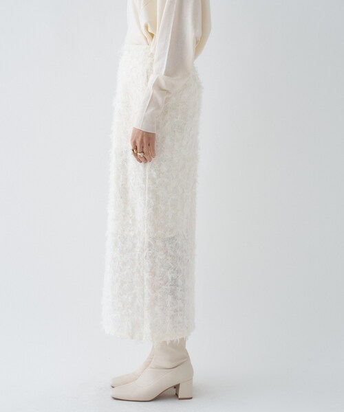 cloenc（クロエンス）の「◆【手洗い可】ジャカードＩラインスカート（スカート・レディース・ブラック/アイボリー・01/02/03）」の11枚目の写真