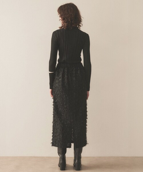 cloenc（クロエンス）の「◆【手洗い可】ジャカードＩラインスカート（スカート・レディース・ブラック/アイボリー・01/02/03）」の20枚目の写真