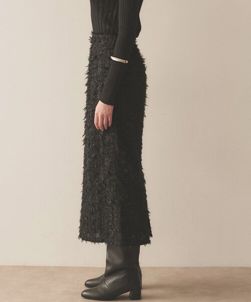 cloenc（クロエンス）の「◆【手洗い可】ジャカードＩラインスカート（スカート・レディース・ブラック/アイボリー・01/02/03）」の21枚目の写真