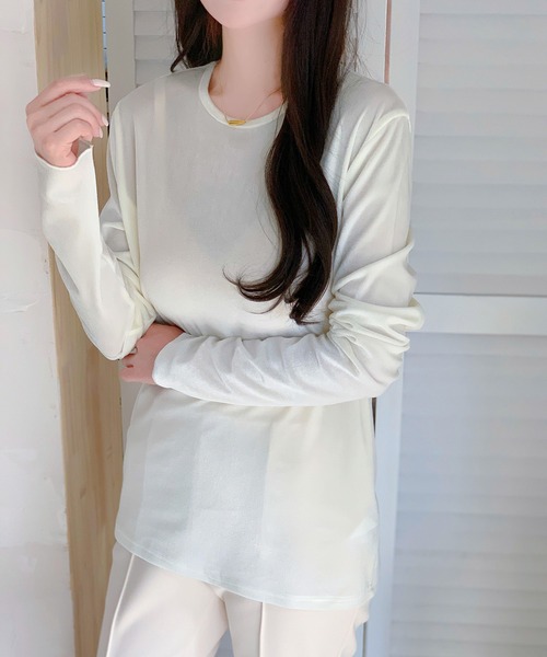 セール】ベロアトップス（Tシャツ/カットソー）｜by LEGNA（バイレグナ