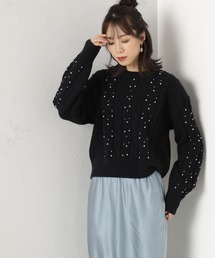 FOUND GOOD | パールツキケーブルニットPO(ニット/セーター)