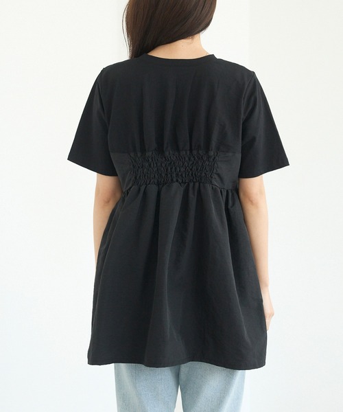 LAVEANGE（ラビアンジェ）の「ビスチェドッキングプルオーバー（Tシャツ/カットソー・レディース・オフホワイト/ブラック・M/LL/3L/4L/5L）」の21枚目の写真