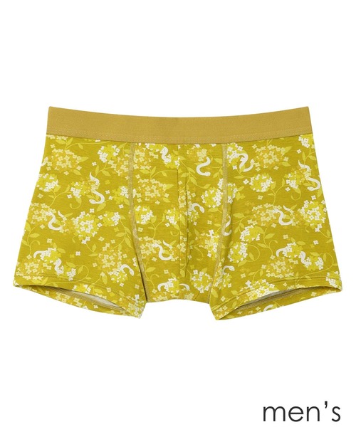 une nana cool（ウンナナクール）の「2025年お年賀「幸運の巳」　メンズボクサーパンツ（ボクサーパンツ・メンズ・レッド/イエロー/アイボリー・M/L）」の2枚目の写真