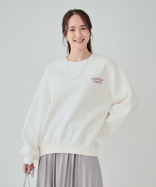 Cutie Blonde（キューティーブロンド）の「◆【あったか/S-LL】グラフィックアソート 裏起毛スウェット（スウェット・レディース・ブラック系3/ホワイト系3/チャコール/ピンク系9/グレー系1/ライトグレー系2・04/03/02/01）」の8枚目の写真