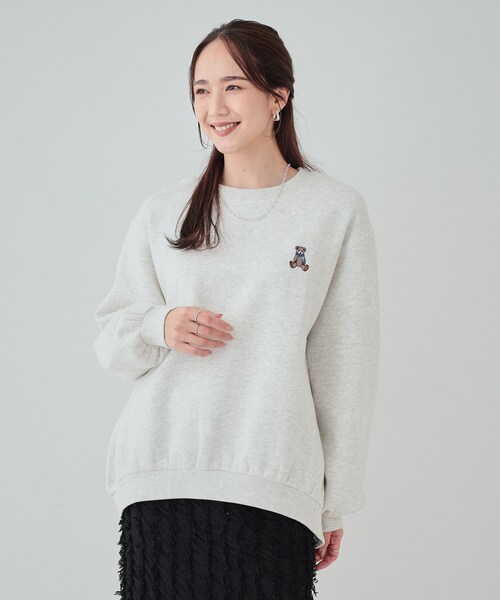 Cutie Blonde（キューティーブロンド）の「◆【あったか/S-LL】グラフィックアソート 裏起毛スウェット（スウェット・レディース・ブラック系3/ホワイト系3/チャコール/ピンク系9/グレー系1/ライトグレー系2・04/03/02/01）」の15枚目の写真