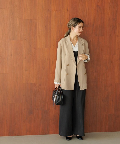 BAYFLOW（ベイフロー）の「[荷物の出し入れもしやすい]エンボスロゴミニボストンショルダーバッグ（ショルダーバッグ・レディース・その他/ブラック/キャメル・FREE）」の8枚目の写真