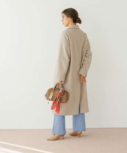 BAYFLOW（ベイフロー）の「[荷物の出し入れもしやすい]エンボスロゴミニボストンショルダーバッグ（ショルダーバッグ・レディース・その他/ブラック/キャメル・FREE）」の17枚目の写真