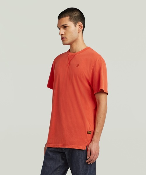 G-STAR(ジースター)の「NIFOUS T-SHIRT/ベーシックワンポイントロゴT(Tシャツ/カットソー・メンズ・ブルー系その他/レッド系その他/イエロー/グレー系その他・LARGE/MEDIUM/SMALL/X-SMALL/X-LARGE)」の14枚目の写真