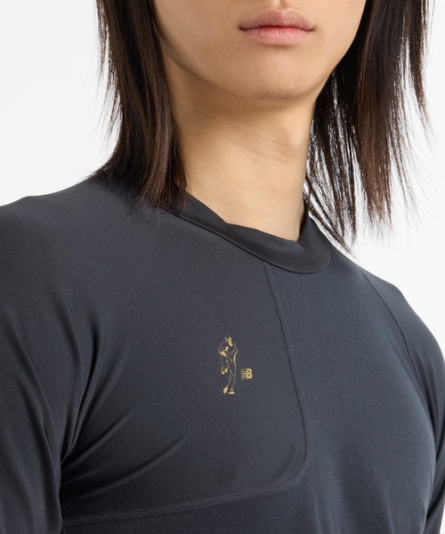 NEW BALANCE(ニューバランス)の「大谷翔平 パフォーマンスSSトップ(Tシャツ/カットソー・メンズ・ブラック・LARGE/X-LARGE/XX-LARGE/SMALL/MEDIUM)」の4枚目の写真