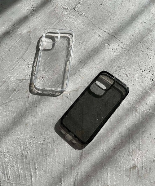 Me%(ミィパーセント)の「【iPhone14対応】クリアラメiPhoneケース 282528(スマホケース/カバー・レディース・ブラック/オフホワイト・FREE)」の13枚目の写真