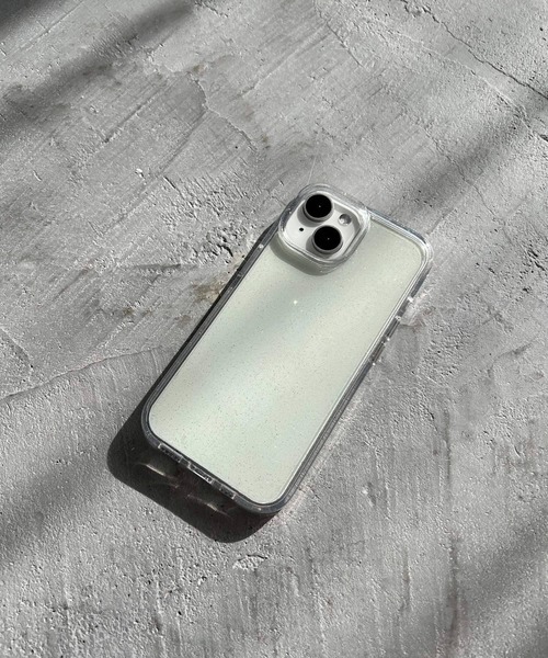 Me%(ミィパーセント)の「【iPhone14対応】クリアラメiPhoneケース 282528(スマホケース/カバー・レディース・ブラック/オフホワイト・FREE)」の21枚目の写真
