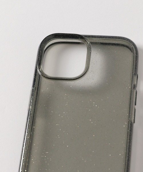 Me%(ミィパーセント)の「【iPhone14対応】クリアラメiPhoneケース 282528(スマホケース/カバー・レディース・ブラック/オフホワイト・FREE)」の11枚目の写真