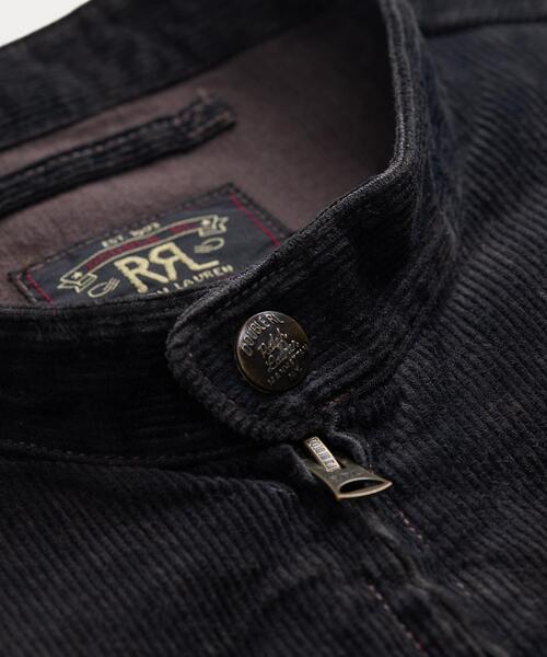 RRL（ダブル アール エル）の「コーデュロイ カフェ レーサー ジャケット（ライダースジャケット・メンズ・ブラック系1・XXL/XS/XL/S/M/L）」の6枚目の写真