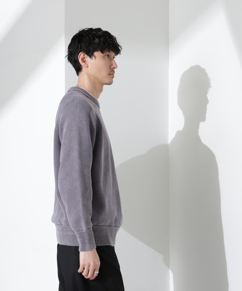 NANO universe(ナノユニバース)の「ストーンウォッシュニット(ニット/セーター・メンズ・グレー/ピンク/ミント・L/M)」の22枚目の写真