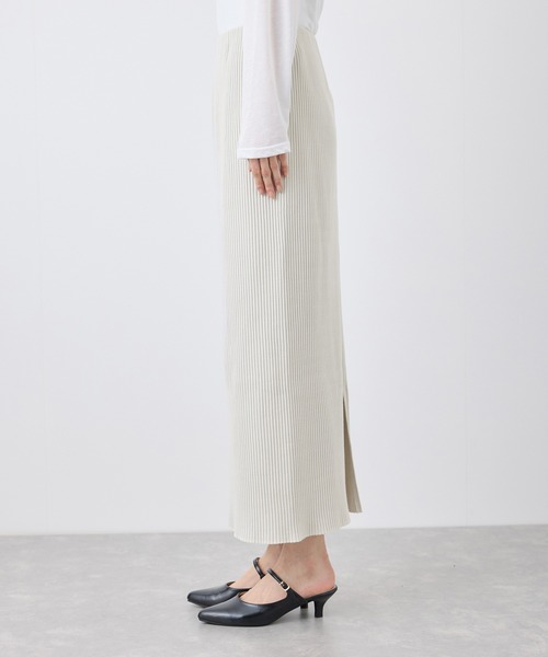 ROPE' PICNIC（ロペピクニック）の「トタンテレコ Iラインリブニットスカート（スカート・レディース・ブラック/ライトグレー/ブラウン系その他2/オレンジ系その他/キナリ・40/38/36）」の15枚目の写真