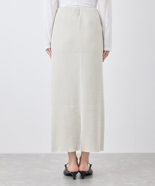 ROPE' PICNIC（ロペピクニック）の「トタンテレコ Iラインリブニットスカート（スカート・レディース・ブラック/ライトグレー/ブラウン系その他2/オレンジ系その他/キナリ・40/38/36）」の14枚目の写真