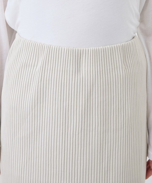 ROPE' PICNIC（ロペピクニック）の「トタンテレコ Iラインリブニットスカート（スカート・レディース・ブラック/ライトグレー/ブラウン系その他2/オレンジ系その他/キナリ・40/38/36）」の13枚目の写真