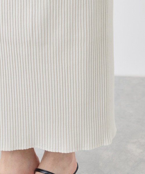 ROPE' PICNIC（ロペピクニック）の「トタンテレコ Iラインリブニットスカート（スカート・レディース・ブラック/ライトグレー/ブラウン系その他2/オレンジ系その他/キナリ・40/38/36）」の11枚目の写真