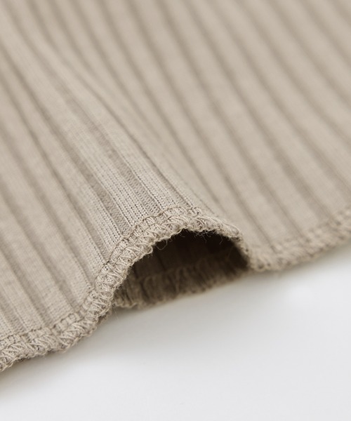 ROPE' PICNIC（ロペピクニック）の「トタンテレコ Iラインリブニットスカート（スカート・レディース・ブラック/ライトグレー/ブラウン系その他2/オレンジ系その他/キナリ・40/38/36）」の7枚目の写真