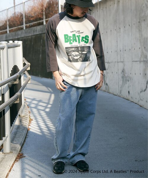 The Beatles（ザビートルズ）の「THE BEATLES ザ ビートルズ フォトラグランロンＴ（Tシャツ/カットソー・メンズ・オフホワイト/チェック/その他1/チャコール・LL/L/M）」の17枚目の写真