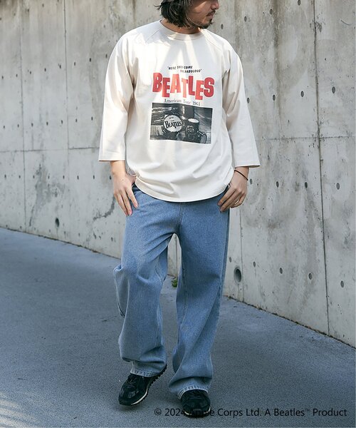 The Beatles（ザビートルズ）の「THE BEATLES ザ ビートルズ フォトラグランロンＴ（Tシャツ/カットソー・メンズ・オフホワイト/チェック/その他1/チャコール・LL/L/M）」の21枚目の写真