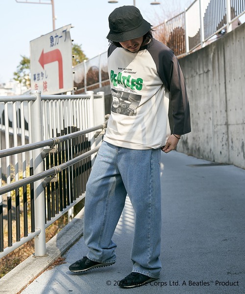 The Beatles（ザビートルズ）の「THE BEATLES ザ ビートルズ フォトラグランロンＴ（Tシャツ/カットソー・メンズ・オフホワイト/チェック/その他1/チャコール・LL/L/M）」の18枚目の写真