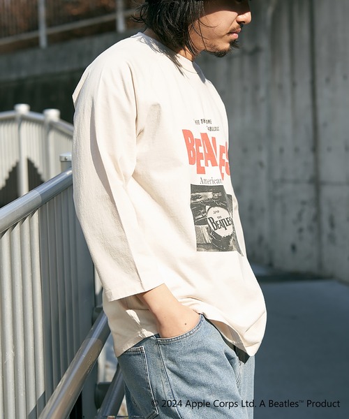 THE BEATLES/THE BEATLES リラックスフィット フォトプリント