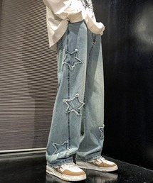 B.R.U | 星デザインヴィンテージデニムパンツ(デニムパンツ)
