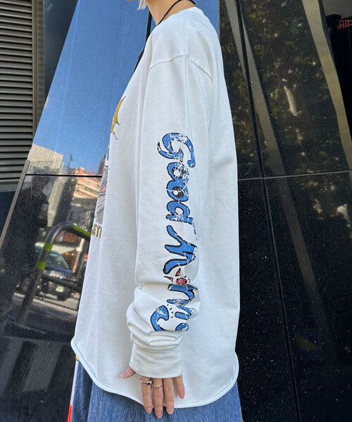 CIAOPANIC(チャオパニック)の「ミニ裏毛BIGロゴロンTee(Tシャツ/カットソー・レディース・ピンク/ホワイト・ONE SIZE)」の19枚目の写真