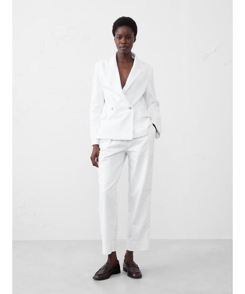 BANANA REPUBLIC FACTORY STOREリネンブレンドプルオンテーパードパンツ