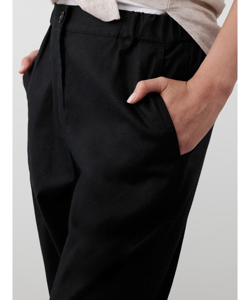 BANANA REPUBLIC FACTORY STOREリネンブレンドプルオンテーパードパンツ