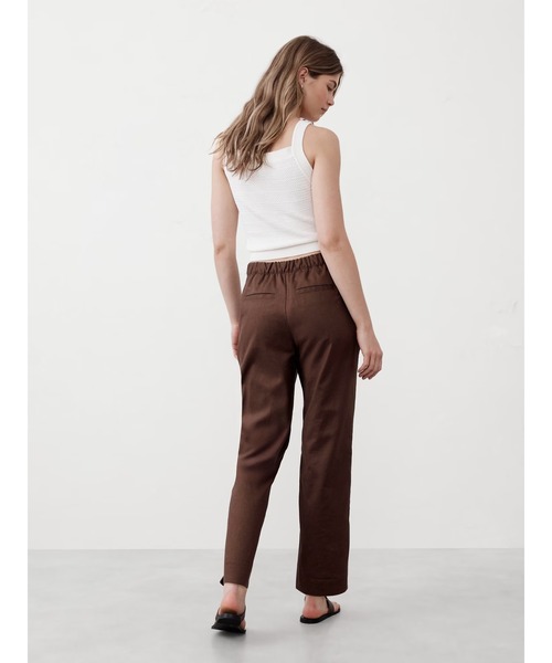 BANANA REPUBLIC FACTORY STOREリネンブレンドプルオンテーパードパンツ
