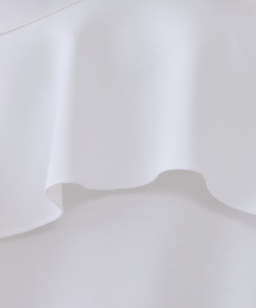 OPAQUE.CLIP(オペークドットクリップ)の「フリルアシメトップス【洗濯機洗い可】(Tシャツ/カットソー・レディース・ホワイト/ブラック/グレー・38/40/42)」の8枚目の写真