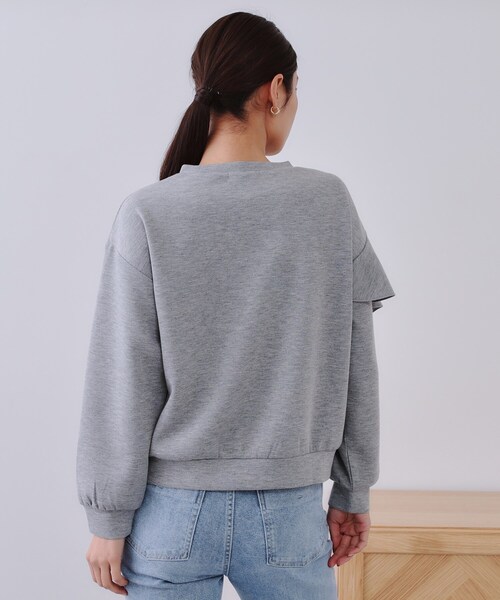 OPAQUE.CLIP(オペークドットクリップ)の「フリルアシメトップス【洗濯機洗い可】(Tシャツ/カットソー・レディース・ホワイト/ブラック/グレー・38/40/42)」の20枚目の写真