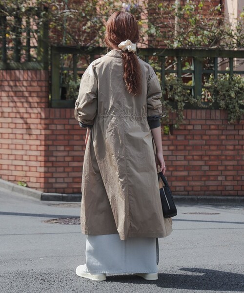 B:MING by BEAMS（ビーミングバイビームス）の「撥水 ナイロン ロングコート（S～M）（その他アウター・レディース・カーキ/ネイビー/ブラウン系その他・MEDIUM/SMALL）」の7枚目の写真