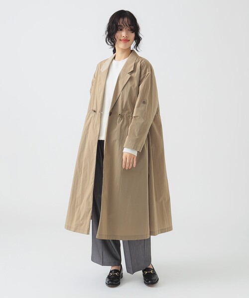 B:MING by BEAMS（ビーミングバイビームス）の「撥水 ナイロン ロングコート（S～M）（その他アウター・レディース・カーキ/ネイビー/ブラウン系その他・MEDIUM/SMALL）」の12枚目の写真