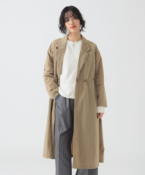 B:MING by BEAMS（ビーミングバイビームス）の「撥水 ナイロン ロングコート（S～M）（その他アウター・レディース・カーキ/ネイビー/ブラウン系その他・MEDIUM/SMALL）」の14枚目の写真