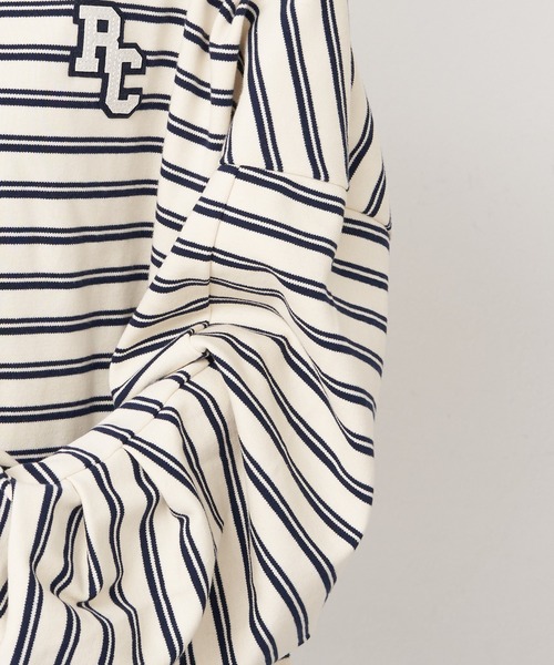 RAY CASSIN（レイカズン）の「マルチボーダーオフショルTシャツ　/　ルーズTシャツ（Tシャツ/カットソー・レディース・グレー系その他2/ホワイト系その他2/ボルドー/ネイビー・FREE）」の19枚目の写真