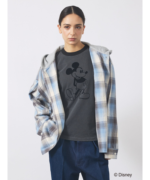 GOOD ROCK SPEED(グッドロックスピード)の「【GOOD ROCK SPEED/グッドロックスピード】Disney / Mickey/ フロッキー/リンガーTシャツ(Tシャツ/カットソー・メンズ・インディゴブルー/スミクロ・XL/L/M)」の21枚目の写真