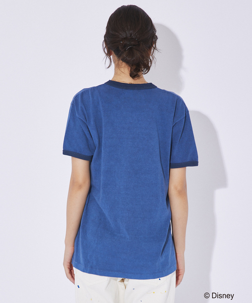 GOOD ROCK SPEED(グッドロックスピード)の「【GOOD ROCK SPEED/グッドロックスピード】Disney / Mickey/ フロッキー/リンガーTシャツ(Tシャツ/カットソー・メンズ・インディゴブルー/スミクロ・XL/L/M)」の17枚目の写真
