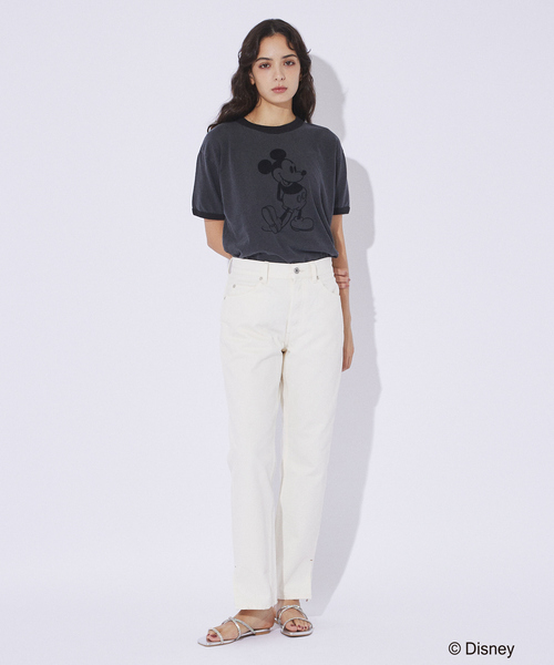 GOOD ROCK SPEED(グッドロックスピード)の「【GOOD ROCK SPEED/グッドロックスピード】Disney / Mickey/ フロッキー/リンガーTシャツ(Tシャツ/カットソー・メンズ・インディゴブルー/スミクロ・XL/L/M)」の11枚目の写真