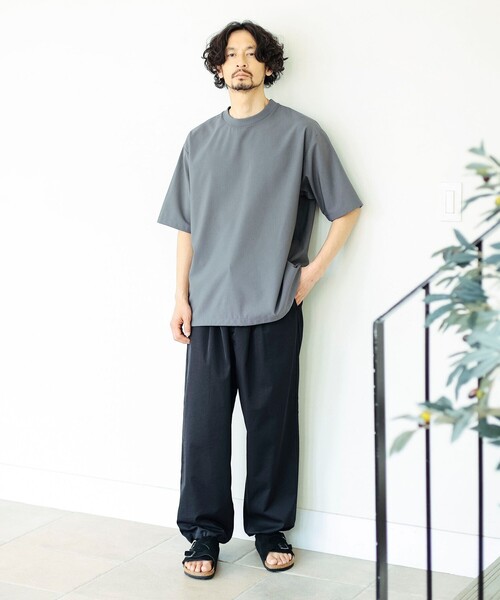 B:MING by BEAMS(ビーミングバイビームス)の「通気性 速乾 COOLMAX(R) クルーネック Tシャツ(Tシャツ/カットソー・メンズ・グレー/ブラック・S/M/L/XL)」の21枚目の写真