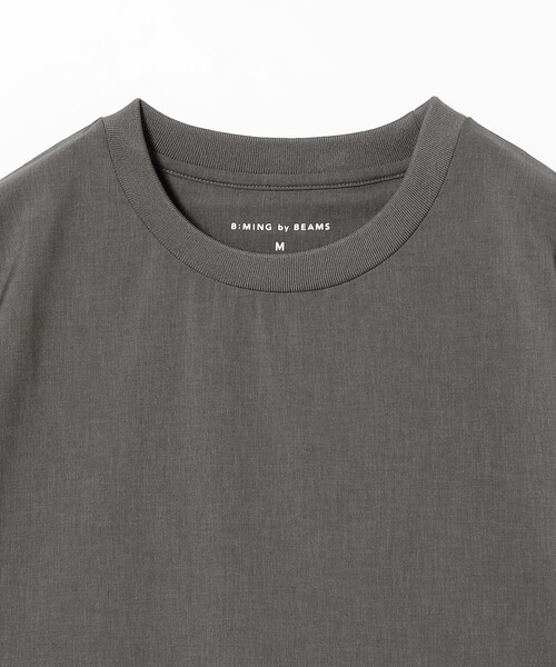B:MING by BEAMS(ビーミングバイビームス)の「通気性 速乾 COOLMAX(R) クルーネック Tシャツ(Tシャツ/カットソー・メンズ・グレー/ブラック・S/M/L/XL)」の5枚目の写真