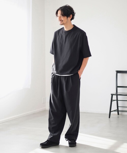 B:MING by BEAMS(ビーミングバイビームス)の「通気性 速乾 COOLMAX(R) クルーネック Tシャツ(Tシャツ/カットソー・メンズ・グレー/ブラック・S/M/L/XL)」の16枚目の写真